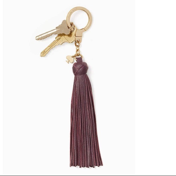 KATE SPADE Leather Tassel Keychain Fob - Picture 2 of 2